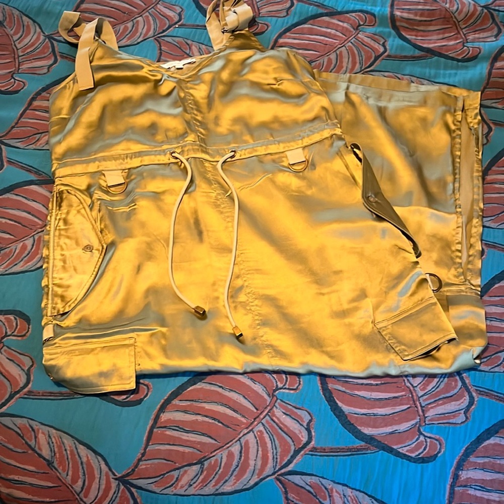 Anthropologie x Love the Label Gold Maxi Dress